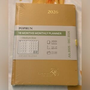 Gold 18-Month Planner by Poprun